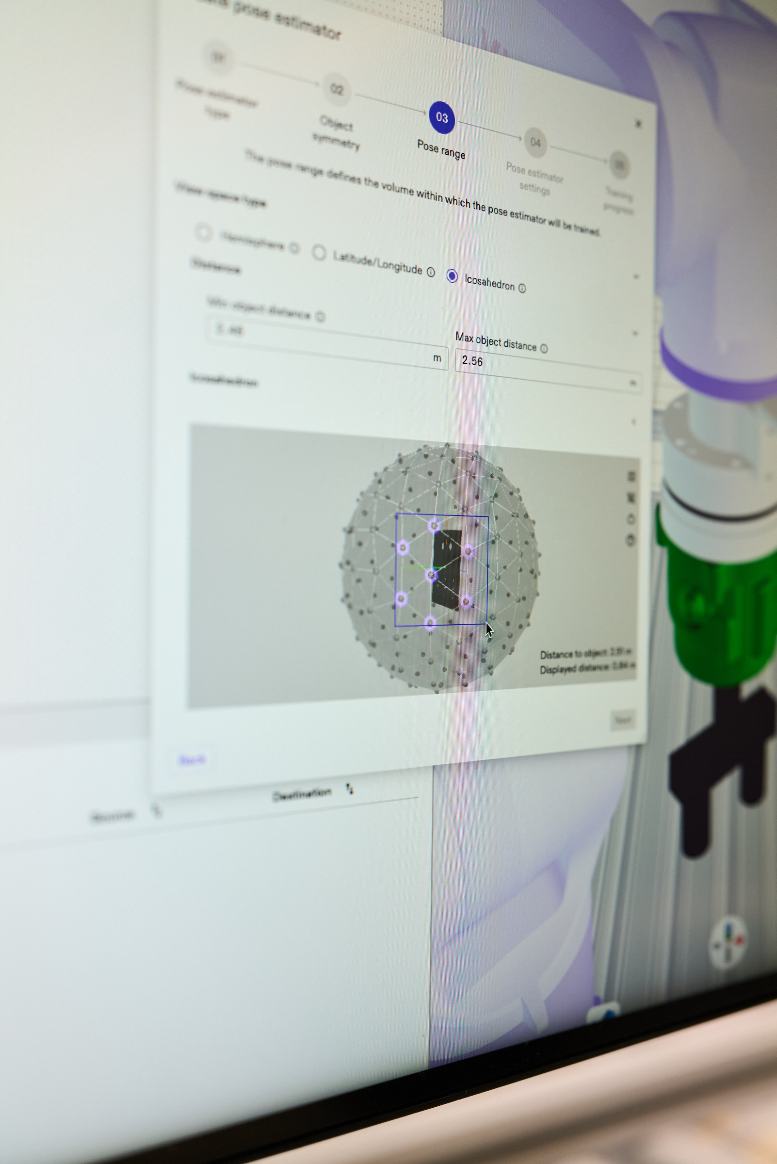A close-up of the perception training interface in Intrinsic Flowstate